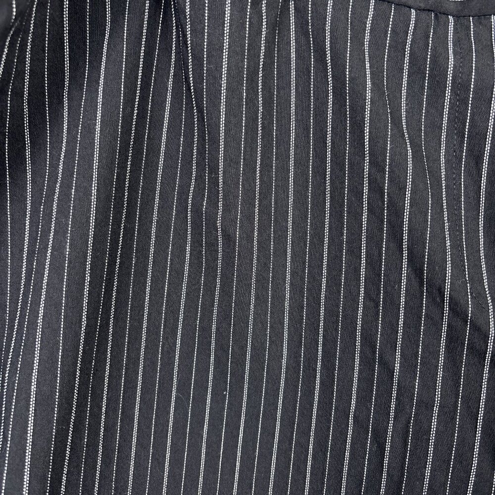 Lane Bryant Black & White Pinstripe Cropped Dress Pants Size 28 - Picture 4 of 11